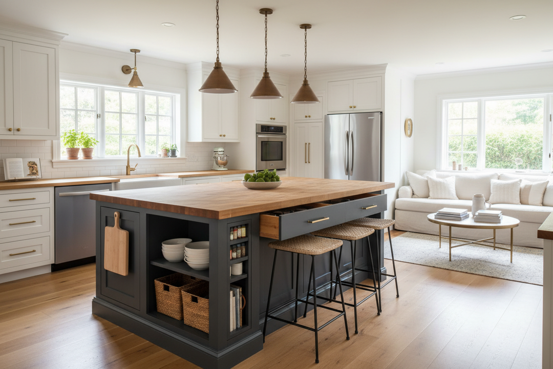 My DIY Island for Kitchen Prep Looks Custom (Here's the Secret)