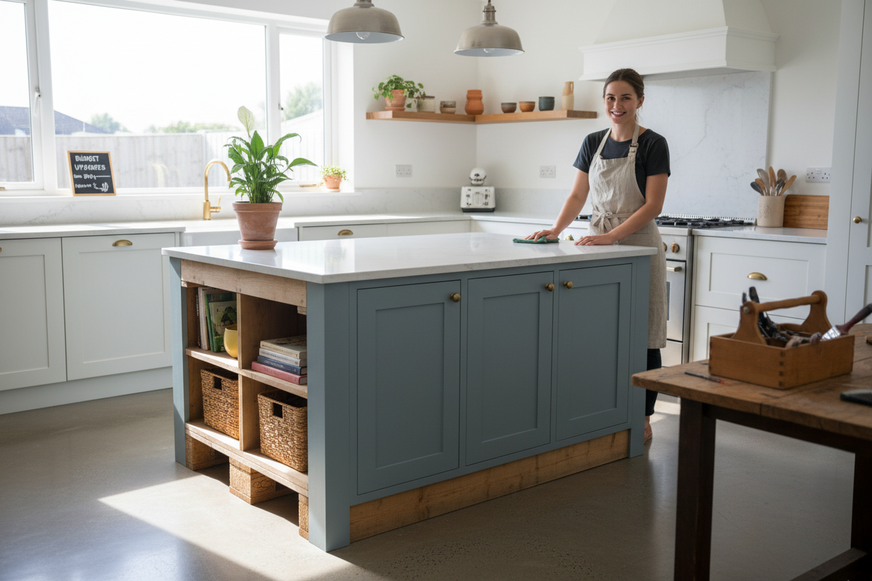 Can a Beginner Actually Build in Kitchen Island Cabinets?