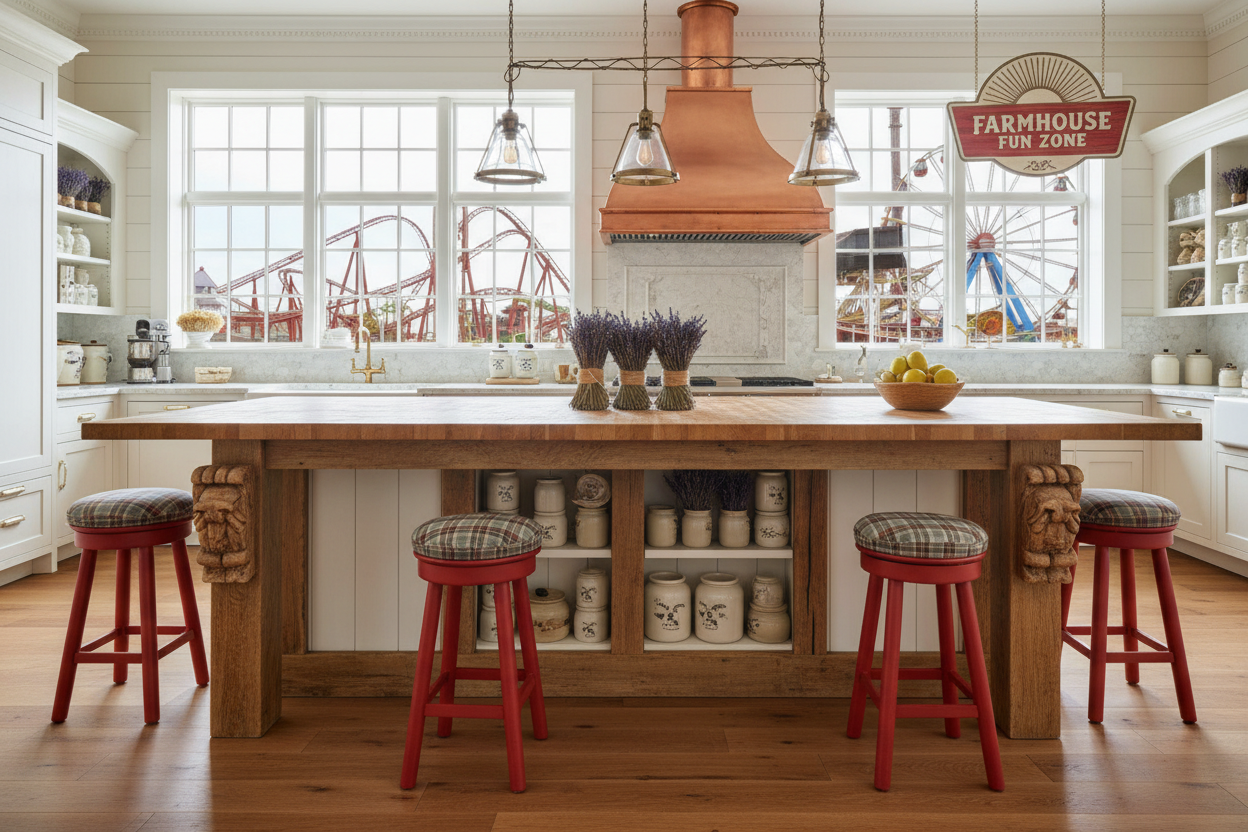 Why Your Farmhouse Kitchen Island Looks Like a Theme Park Prop