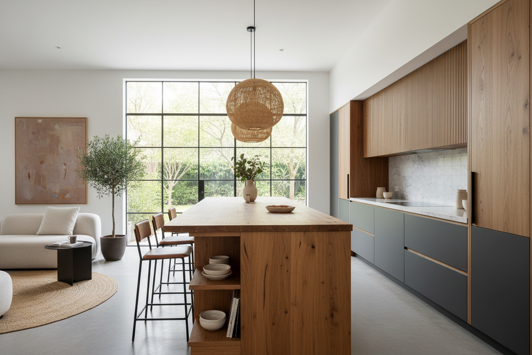 I Swapped Cold Quartz for a Kitchen Island With Wood (Here's Why)