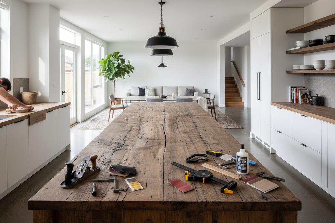 Why Your Kitchen Island With Wood Top Is Warping (And How to Fix It)