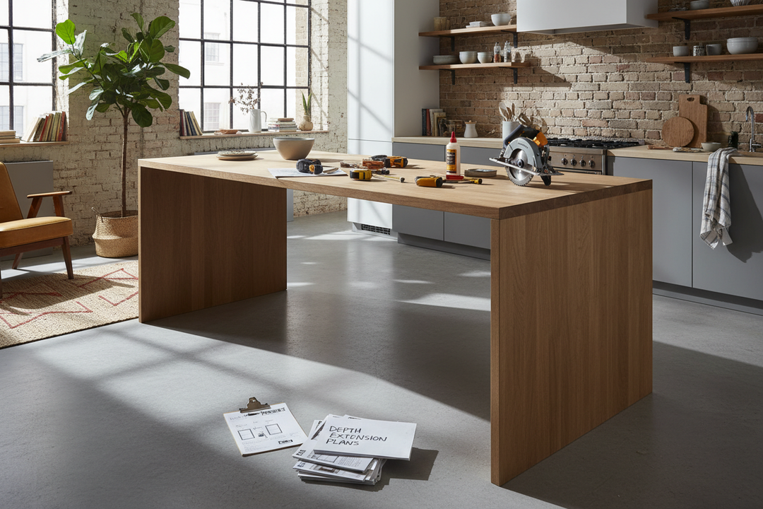 The Depth Problem With IKEA Countertops for Island Hacks