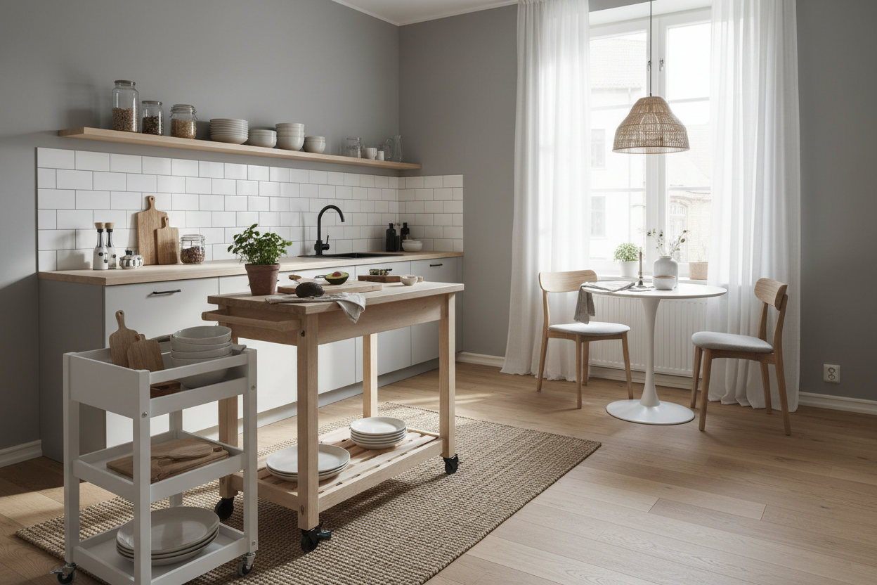 Why My Kitchen Needed the Butcher Block Island on Wheels IKEA Sells