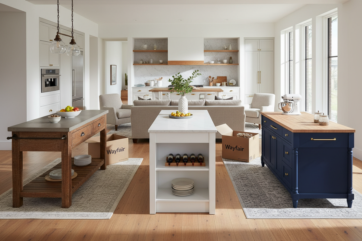 I Ordered 3 Different Kitchen Islands at Wayfair (And Only Kept One)
