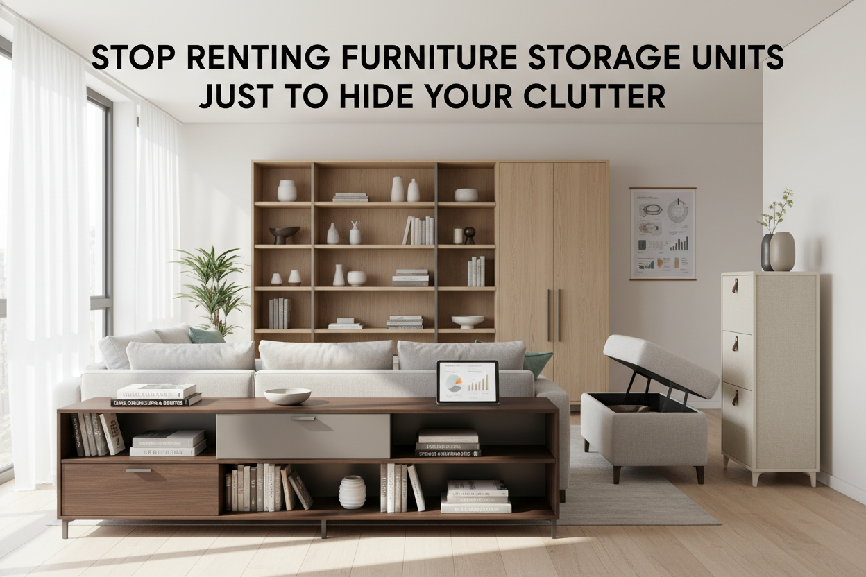Stop Renting Furniture Storage Units Just to Hide Your Clutter