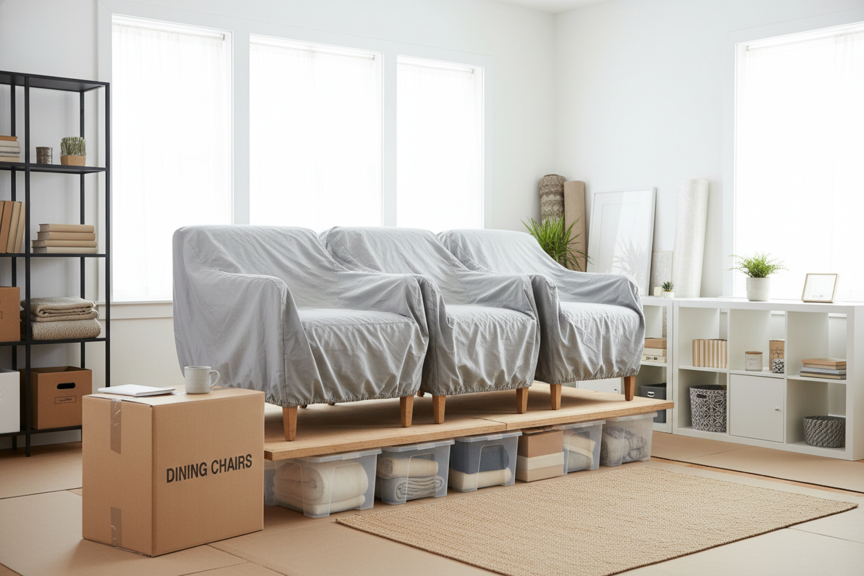 We Found Cheap Storage for Furniture During Our Reno (And It Worked)