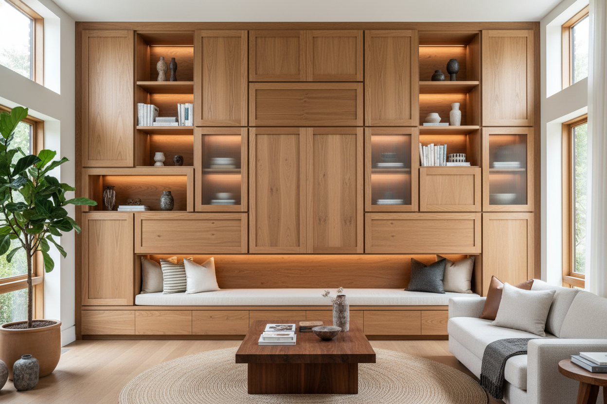 How to Make a Massive Wood Cabinet for Storage Look Custom Built