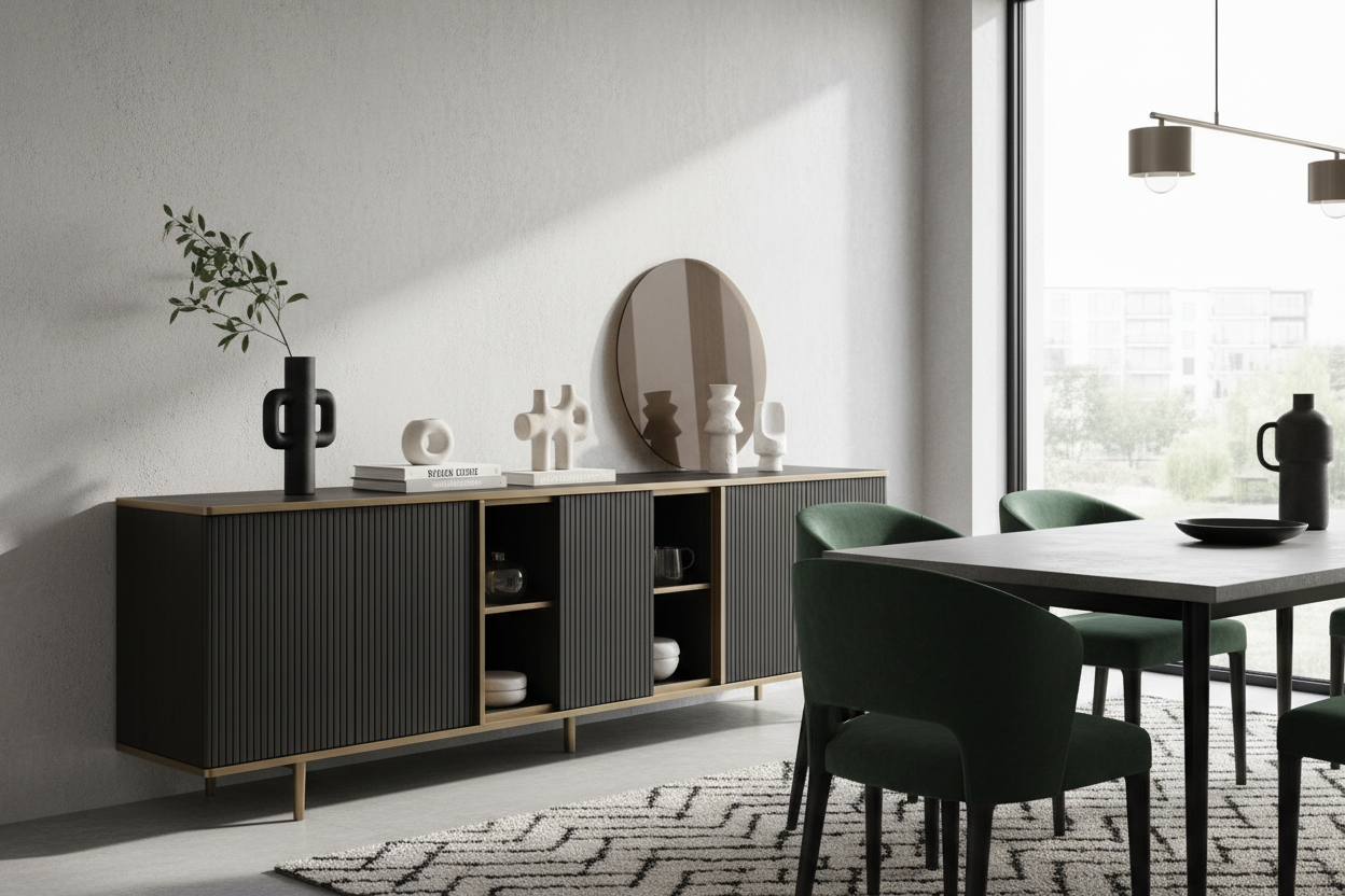 Your Dining Room Needs a Contemporary Storage Cabinet, Not a Buffet
