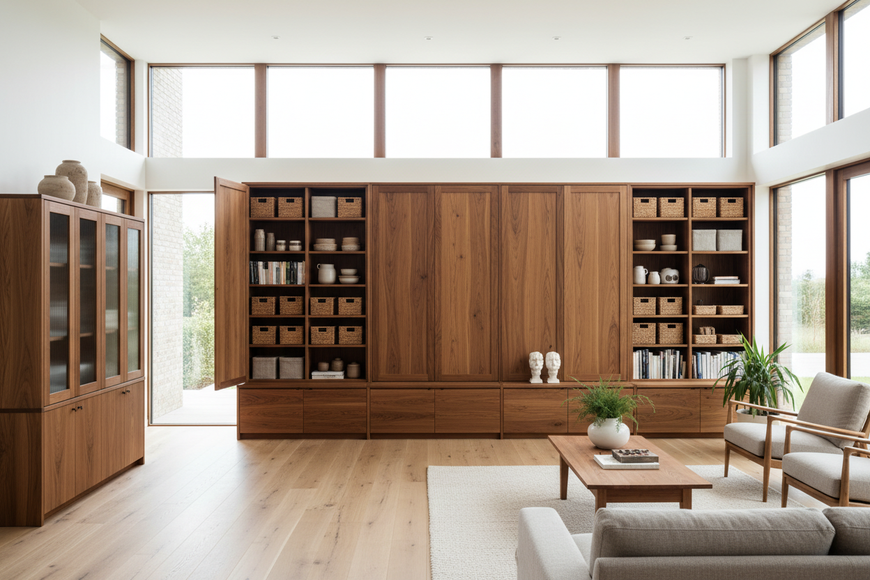 Your Sagging Shelves Are Begging for a Solid Wood Storage Cabinet