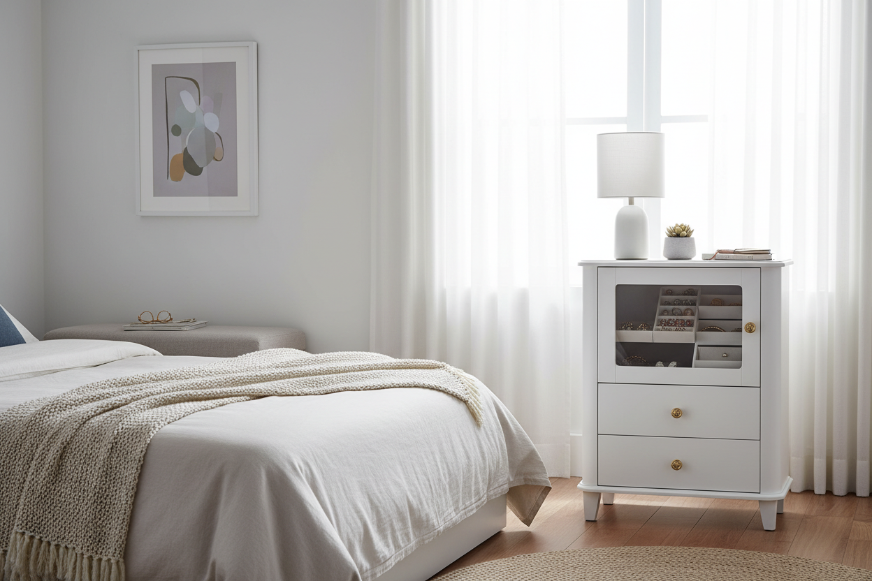 The Accessory Cabinet That Finally Cured My Nightstand Clutter