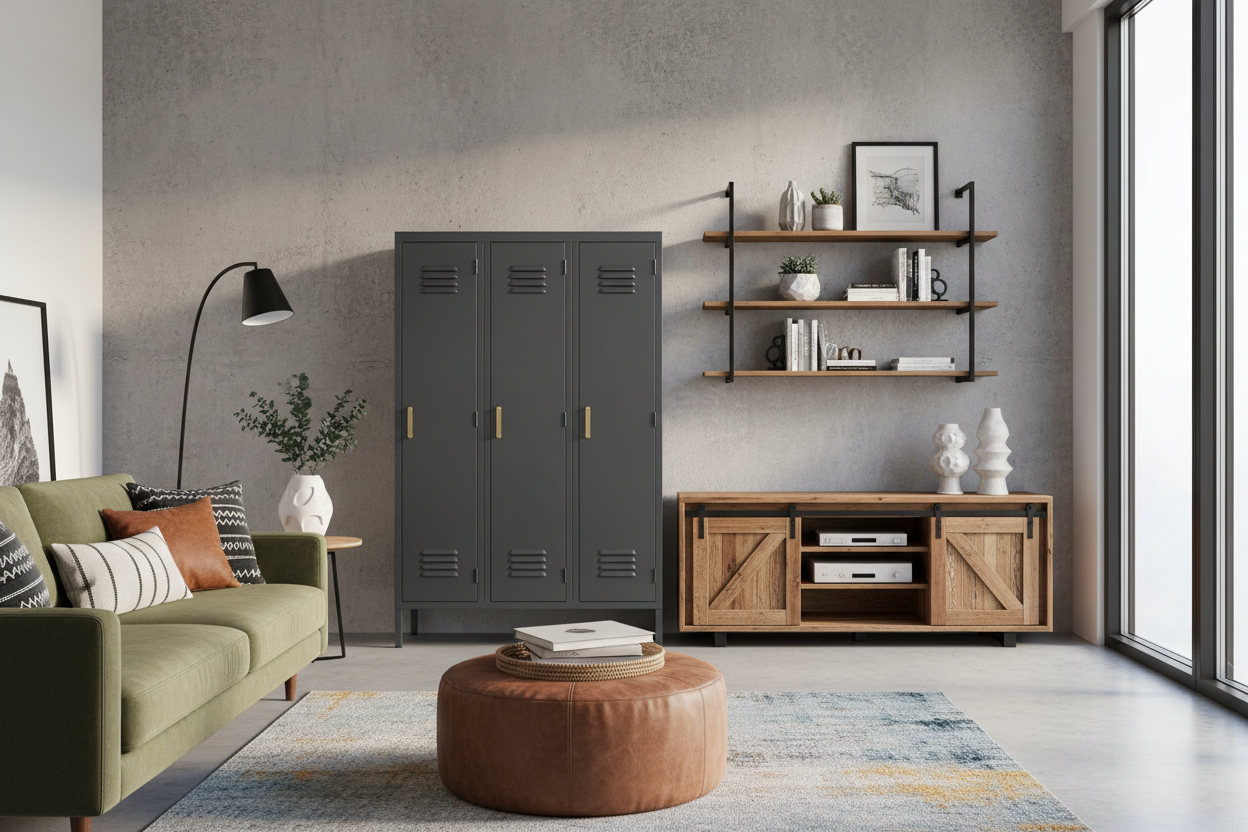 A Modern Locker Cabinet Belongs in Your Living Room (Hear Me Out)