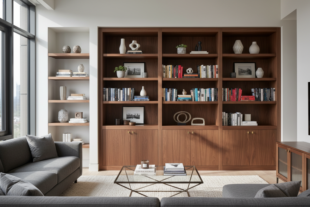 Your Open Bookshelf is Failing: Get a Shelf and Cabinet Instead