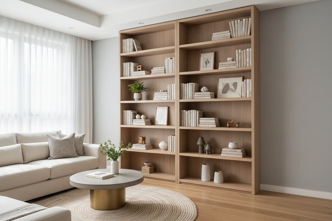 Does a 5 Shelf Bookcase Actually Make Low Ceilings Look Higher?