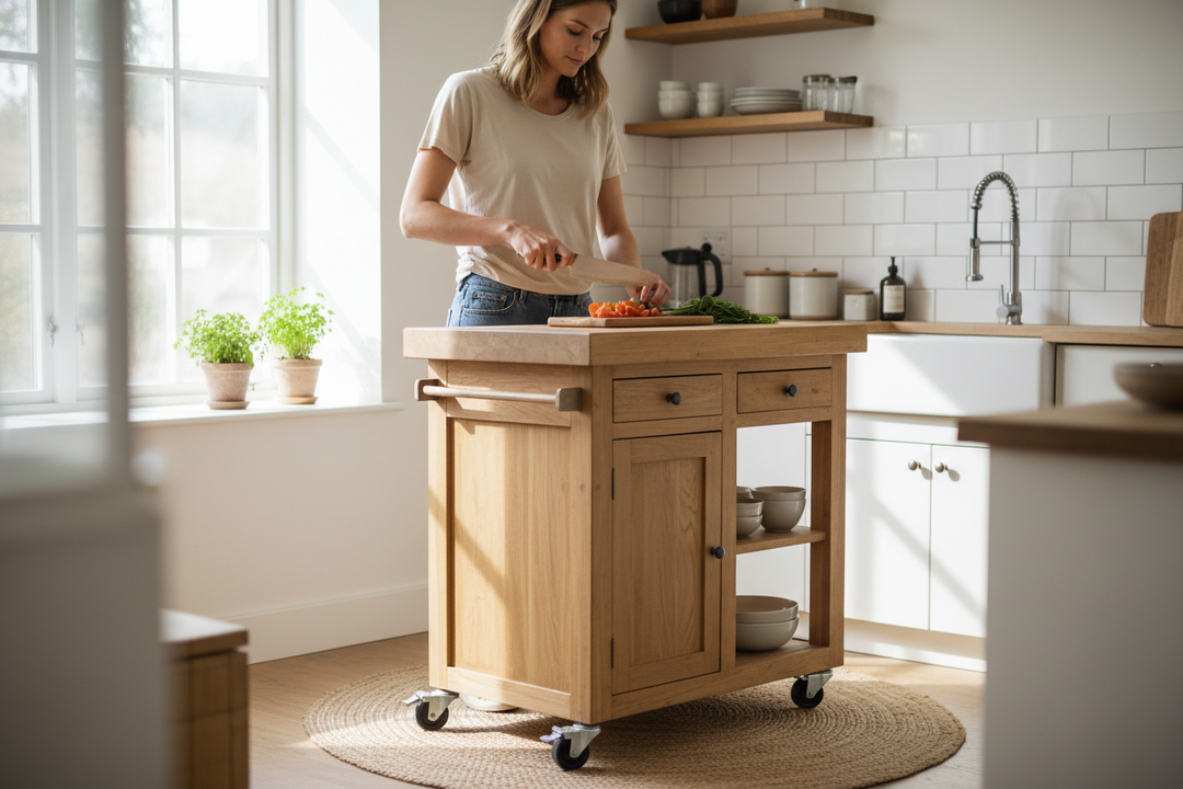 Your Small Kitchen Portable Island Shouldn't Wobble When You Chop