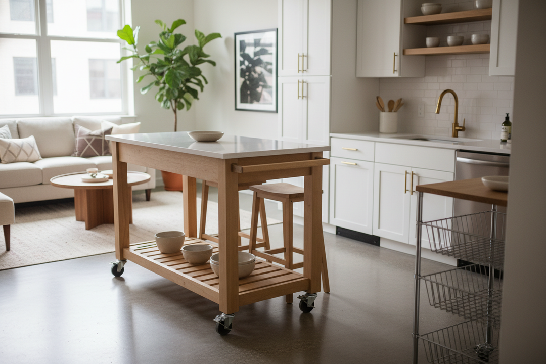 Stop Using Flimsy Carts as Portable Islands for Small Kitchens