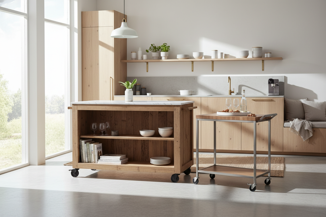 The Big Difference Between Mobile Kitchen Islands and Carts