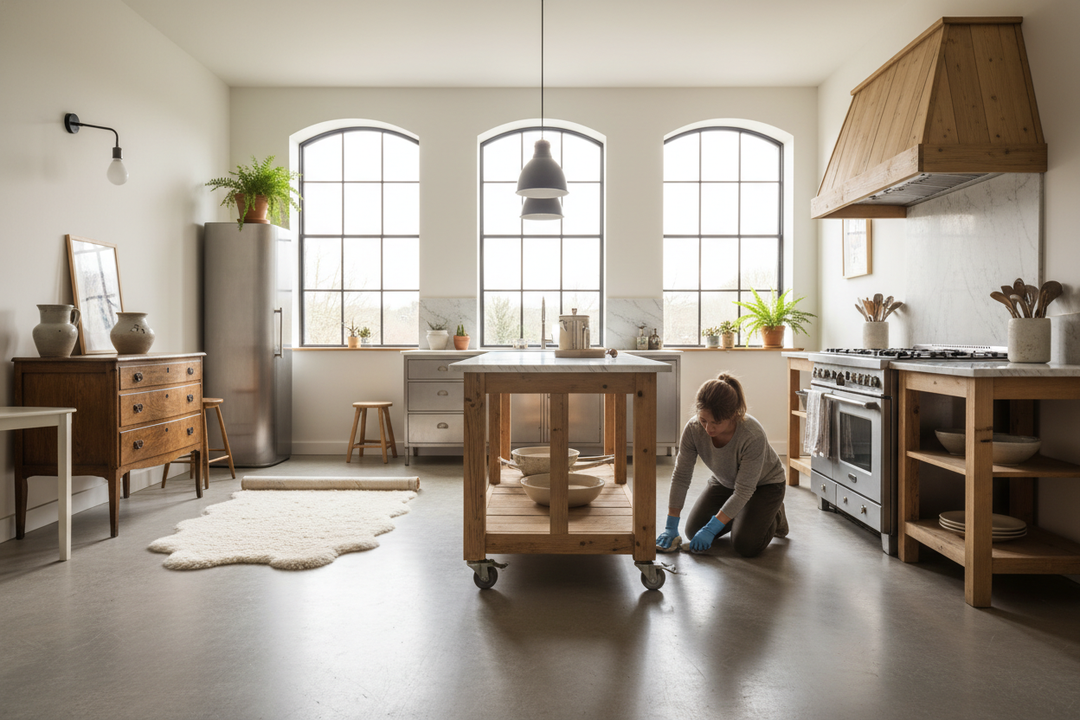 Why I Need a Kitchen Island Movable Enough to Clean Under