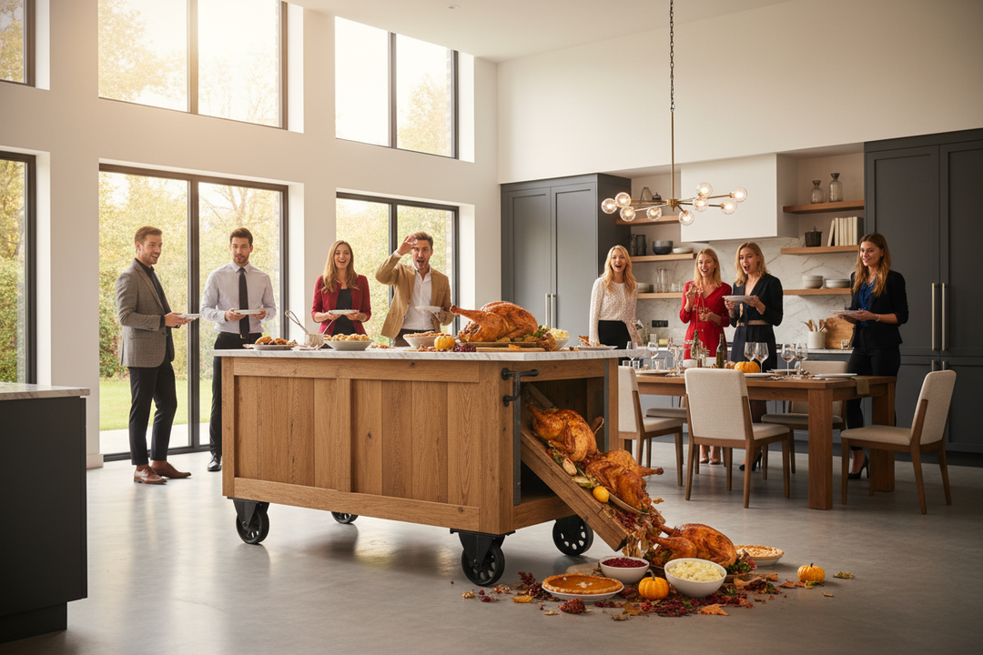 My Island With Wheels for Kitchen Almost Ruined Thanksgiving