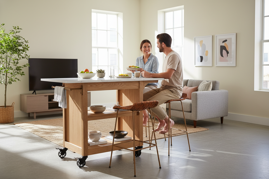 Can a Kitchen Island Cart With Seating Actually Replace a Table?