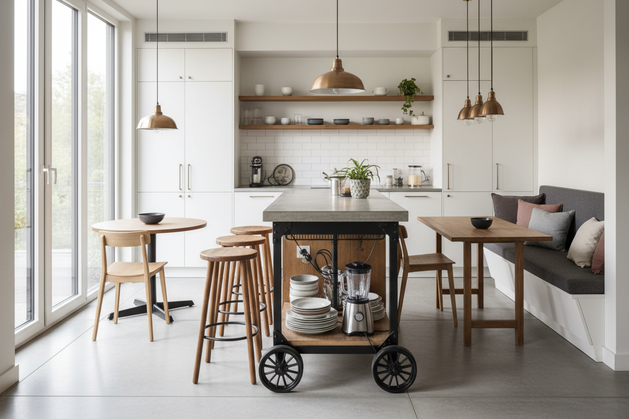 The 'Utility Cart' Problem With Movable Kitchen Islands With Seating