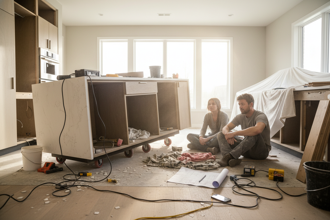 I Tried to Move a Kitchen Island (And Ruined My Weekend)
