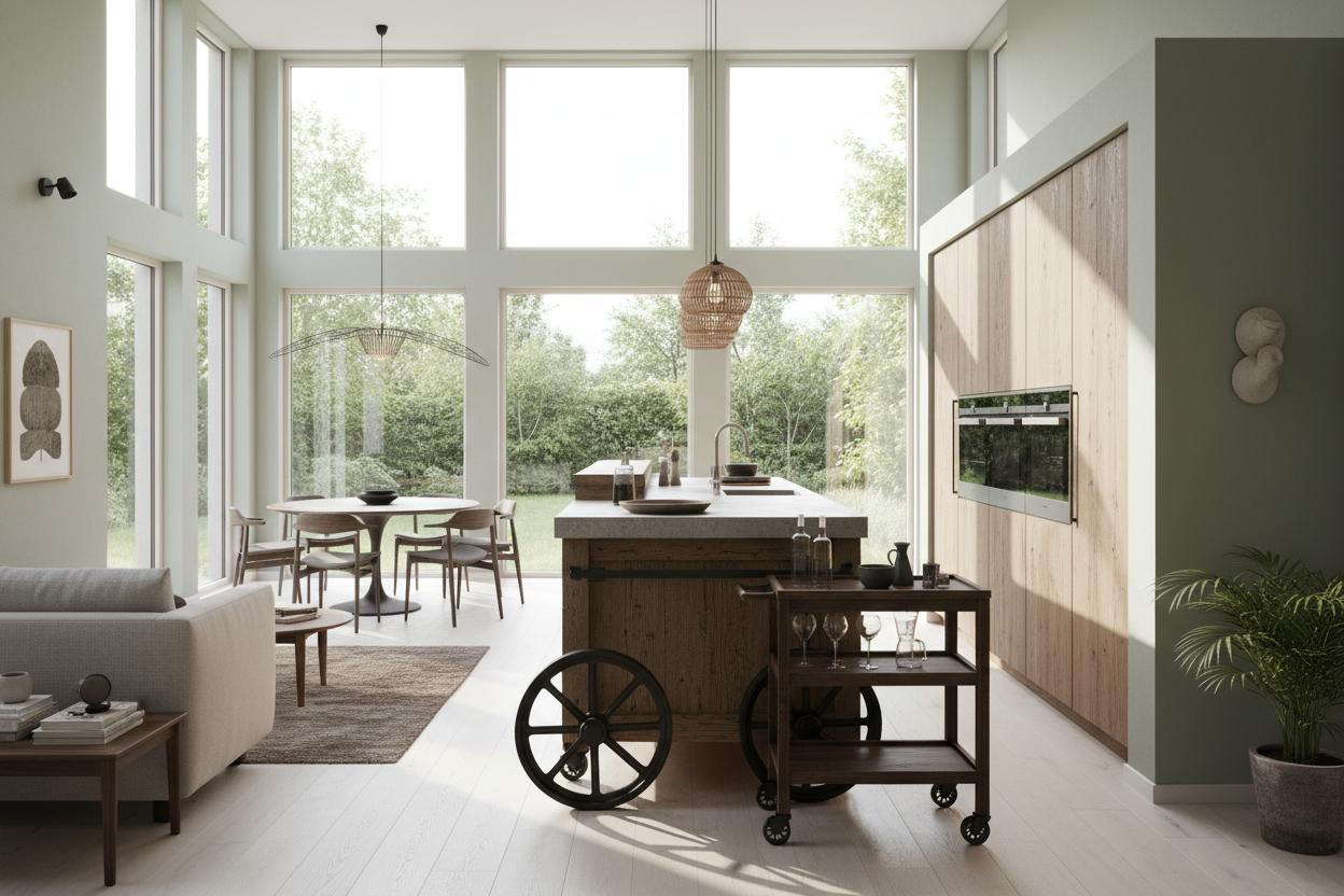 Where Do You Even Park a Big Kitchen Island on Wheels?