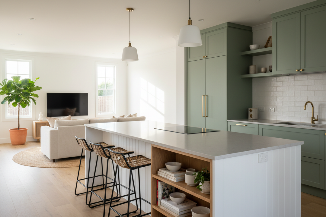 Why Your Messy House Needs a Half Wall Kitchen Island
