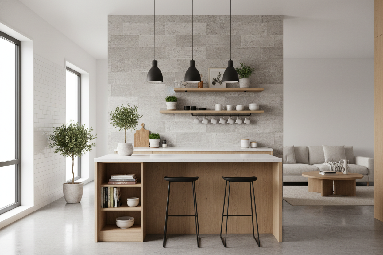 Can You Put a Kitchen Island Against a Wall Without It Looking Weird?