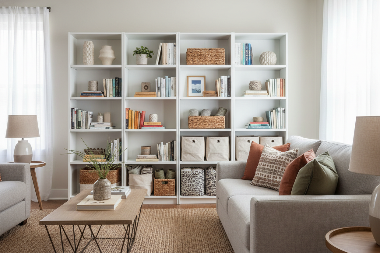 Why I Prefer Side by Side Bookcases Over Expensive Built-Ins