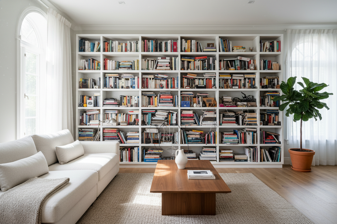 Your Open Book Shelf Looks Messy (And It's Ruining the Room)