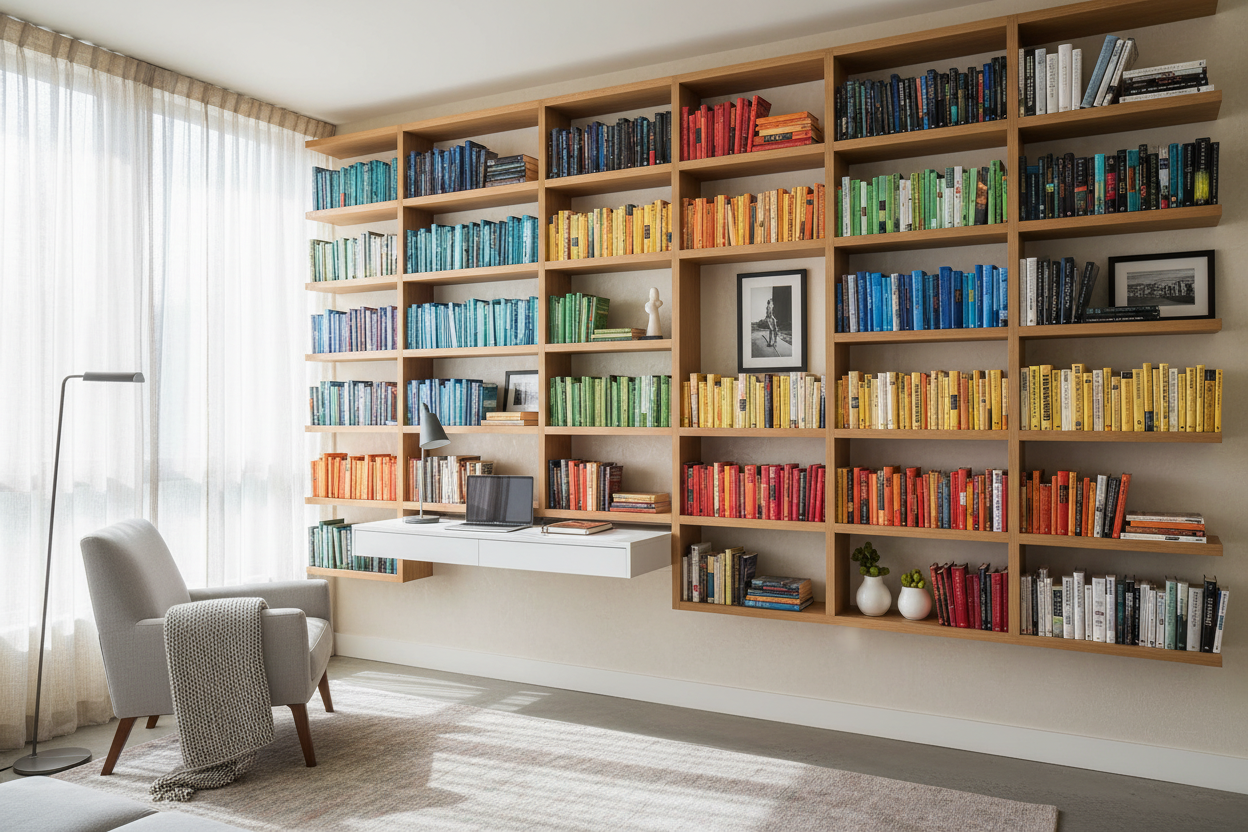 Floor Space is Precious: Why I Switched to Wall Shelves for Books