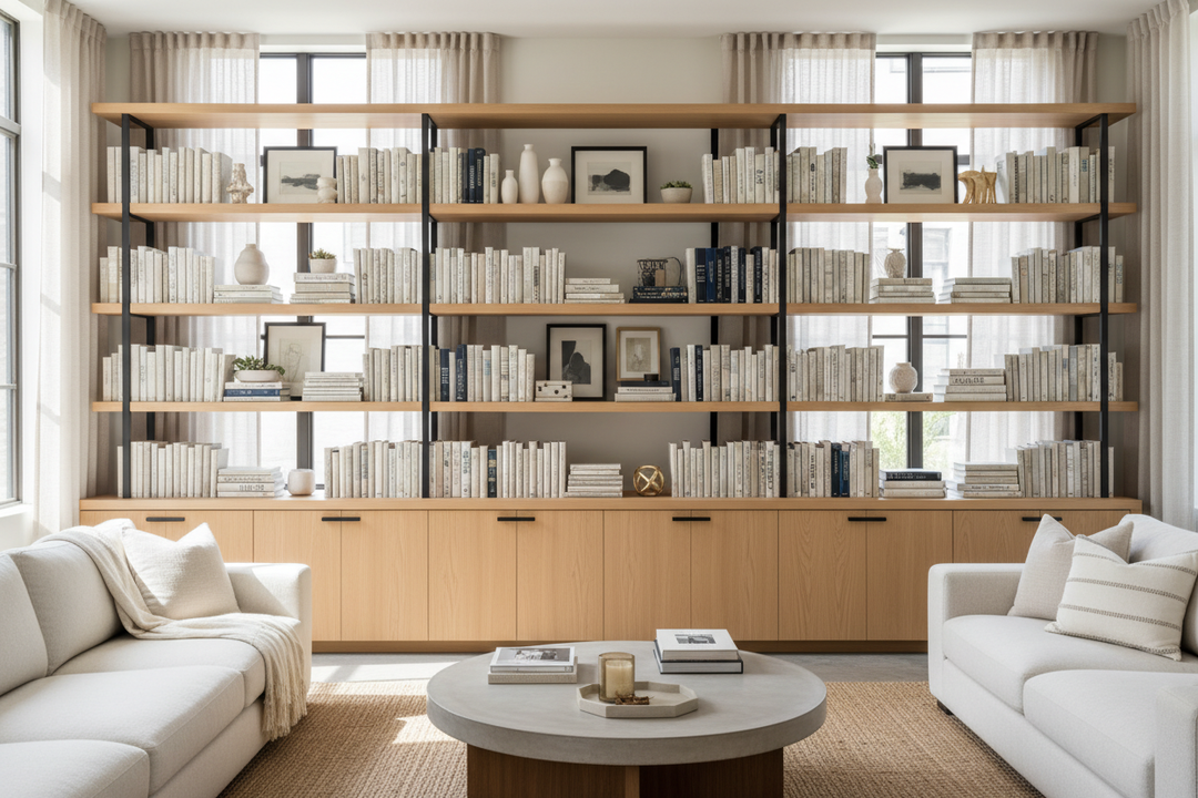 I Finally Styled a Bookshelf Decorative Enough for My Living Room