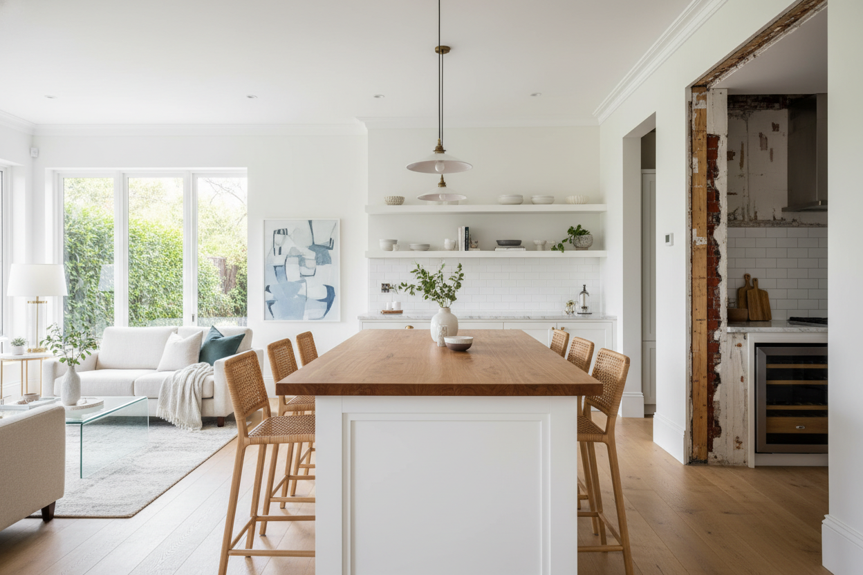 Your Kitchen Island in White Needs a Wood Top (Trust Me)