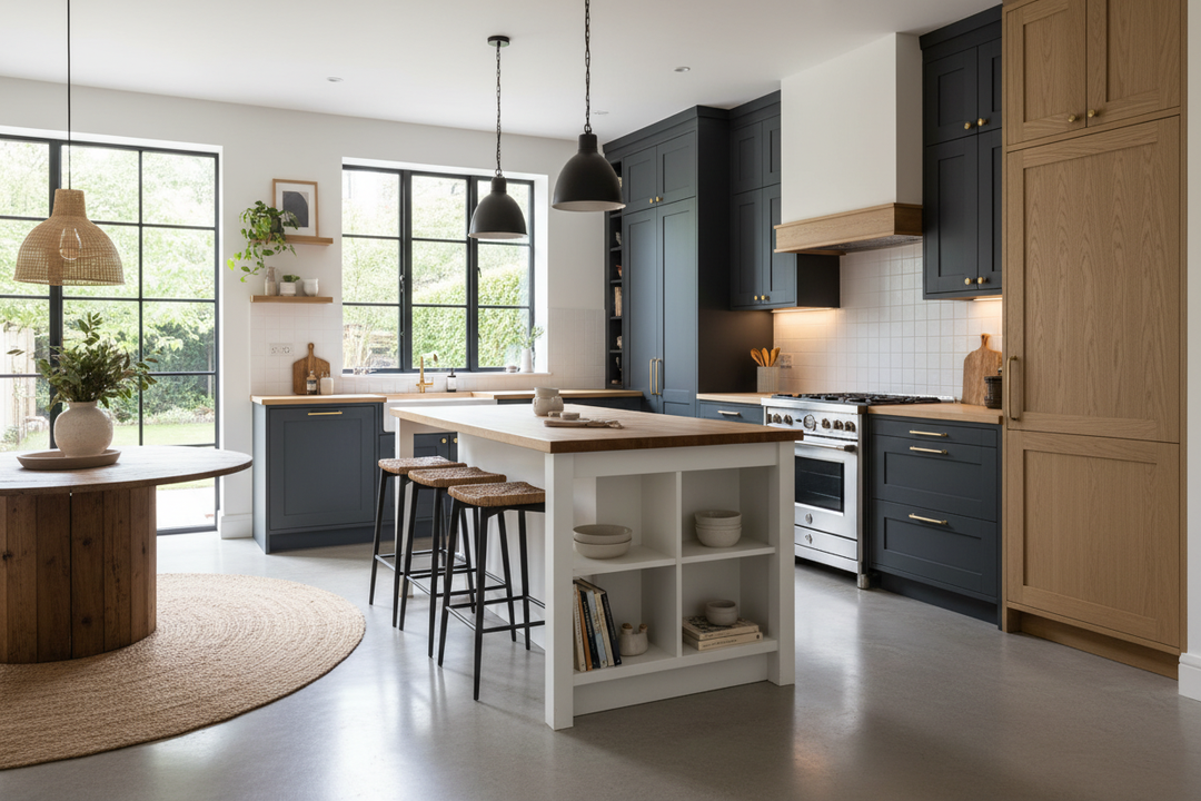 Does an IKEA White Kitchen Island Look Cheap Next to Real Cabinets?