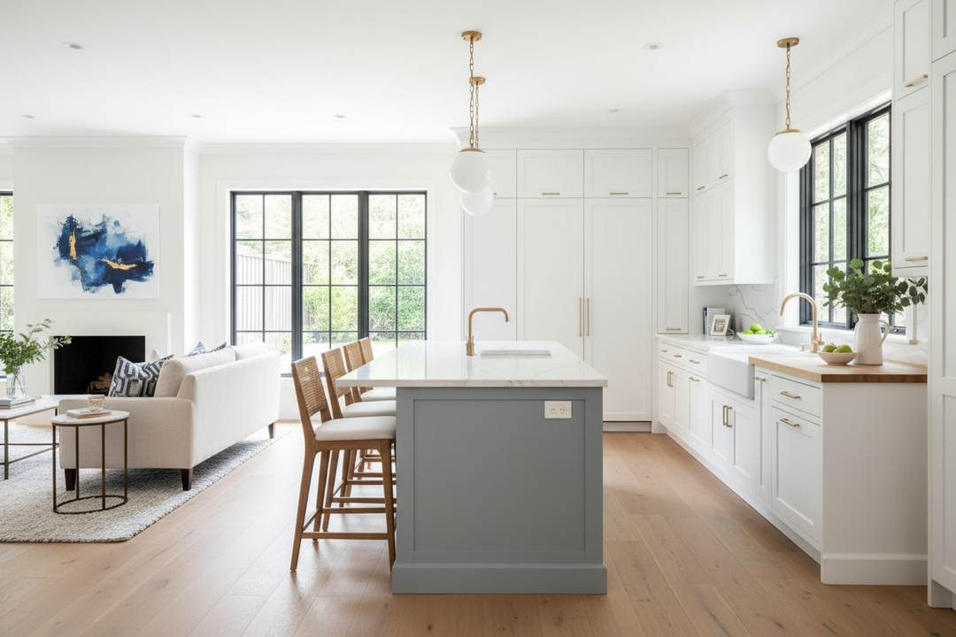 Why I Chose a White Kitchen Accent Island Over Trendy Colors
