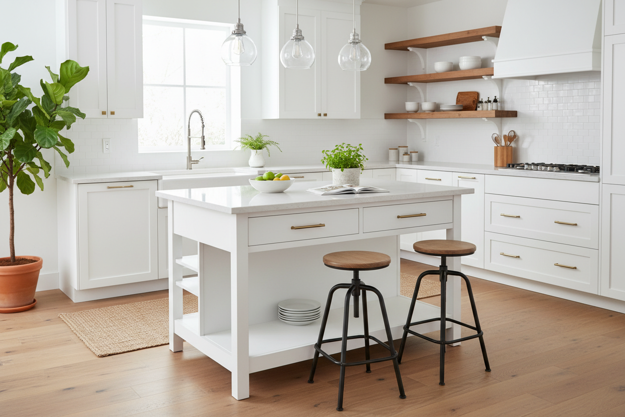 I Ordered a Wayfair White Kitchen Island (And Here's What Arrived)