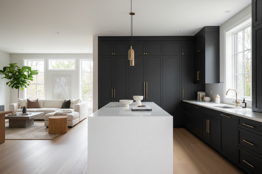 Will a Dark Kitchen Cabinets Light Island Combo Look Weird?