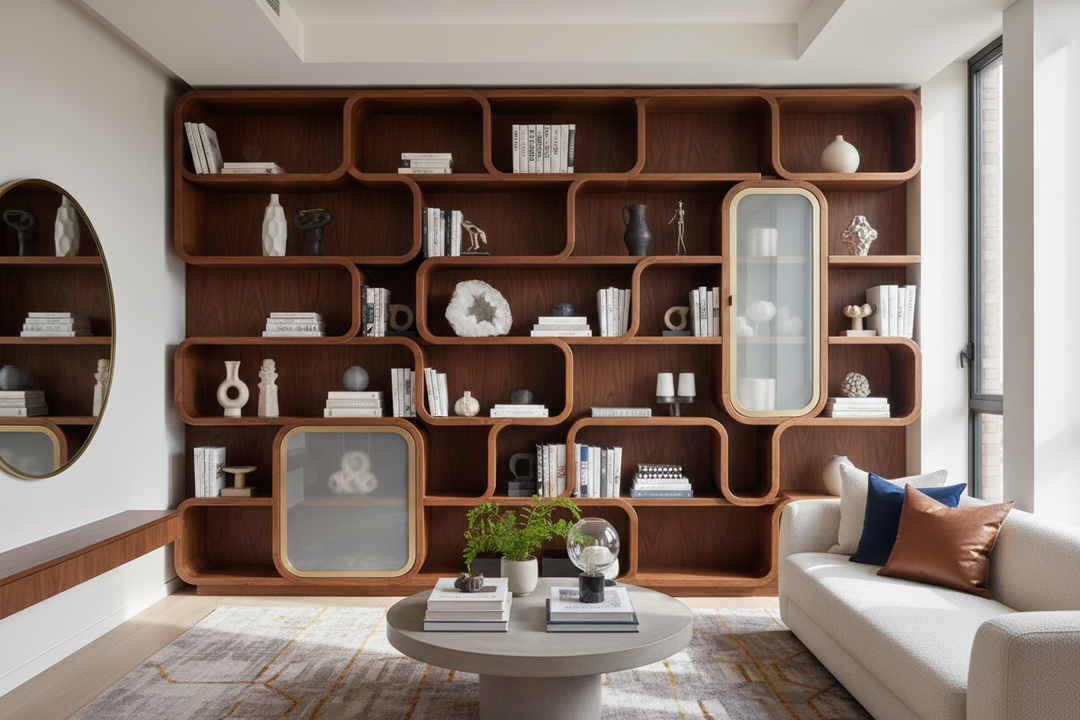 I Finally Swapped My Basic Rectangles for a Unique Bookshelf