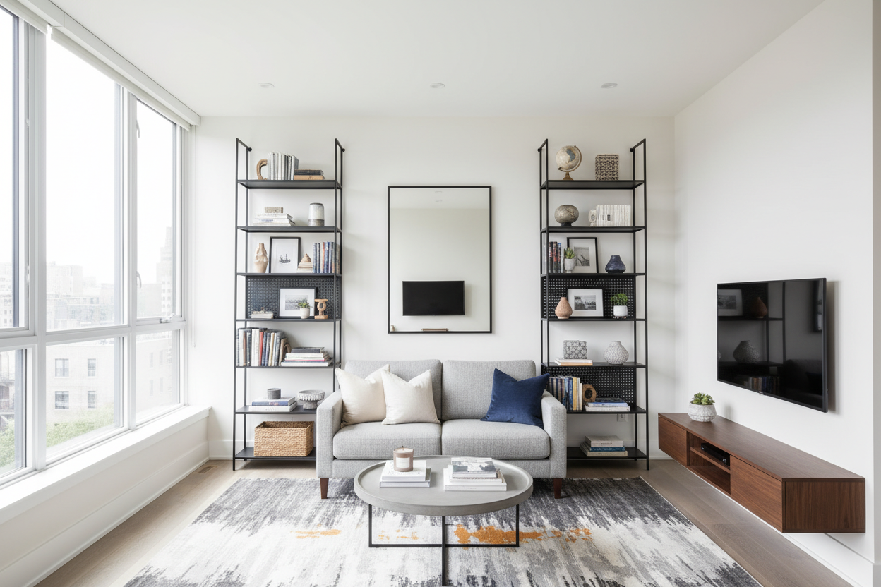 I Swapped My Chunky Wood Units for Bookshelves (Metal, Obviously)