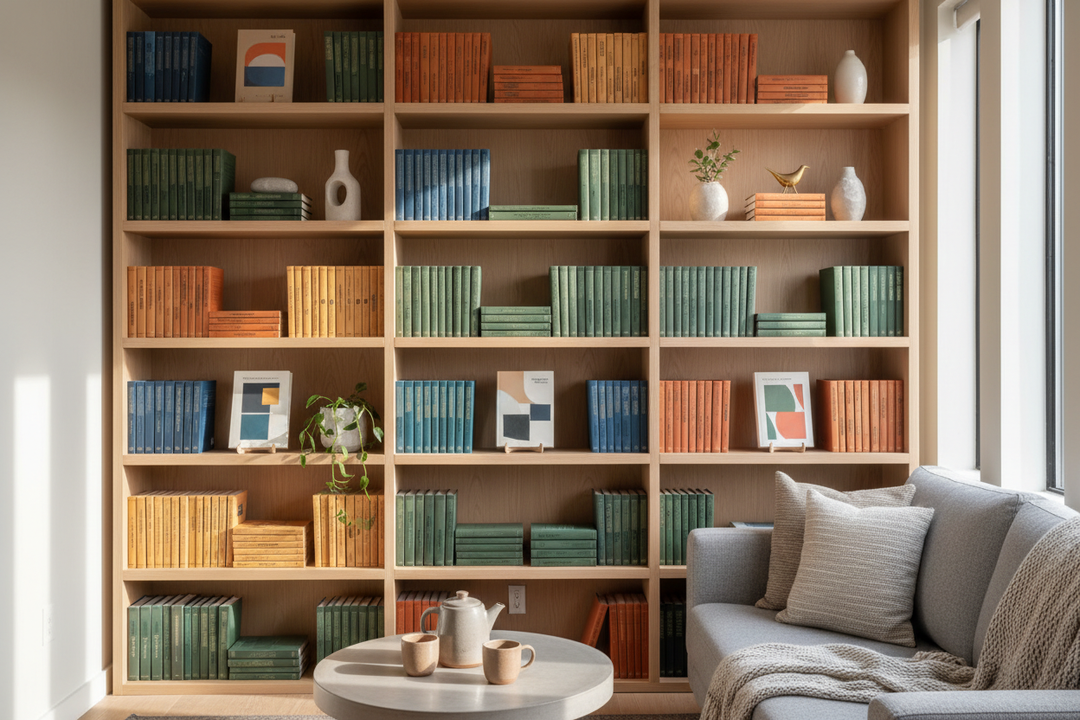 How to Style a Paperback Book in Shelf Space Built for Art