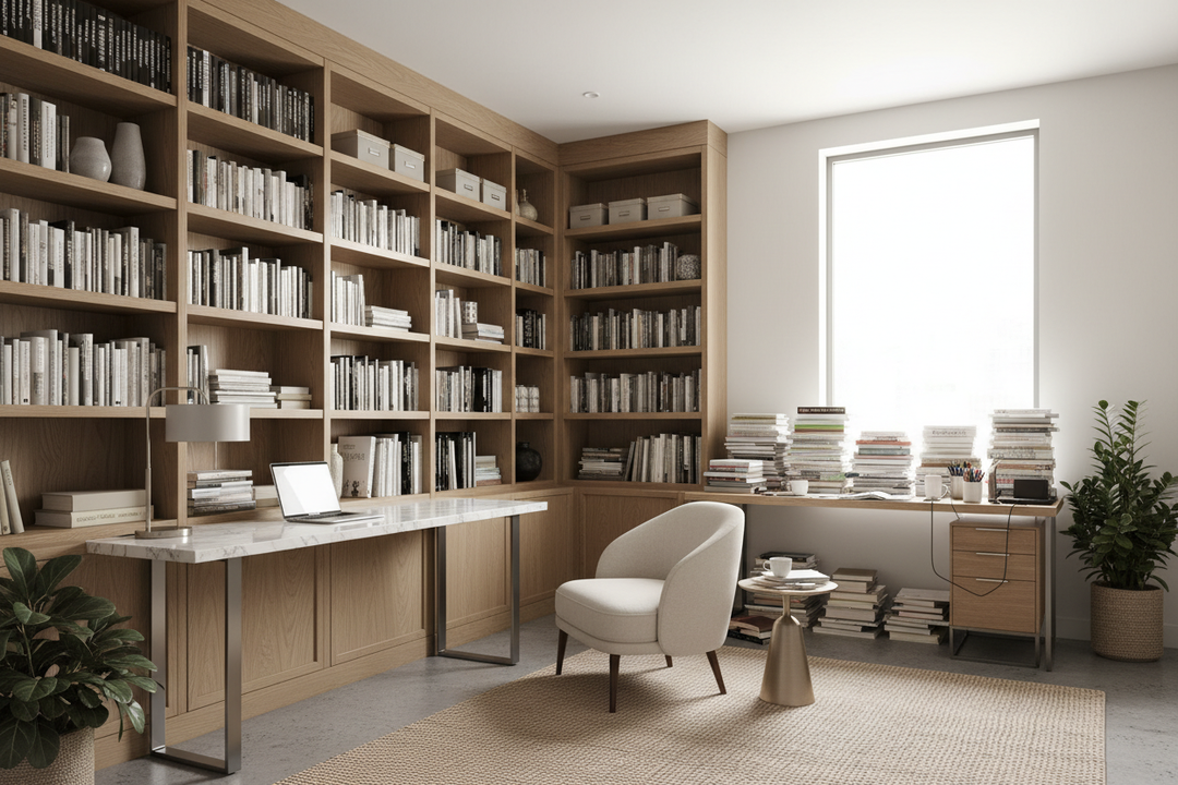 Your Desk Is Cluttered Because You Need Study Bookshelves