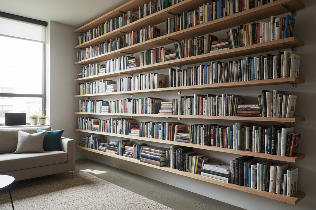 Can Drywall Actually Support Heavy Books Wall Shelves?