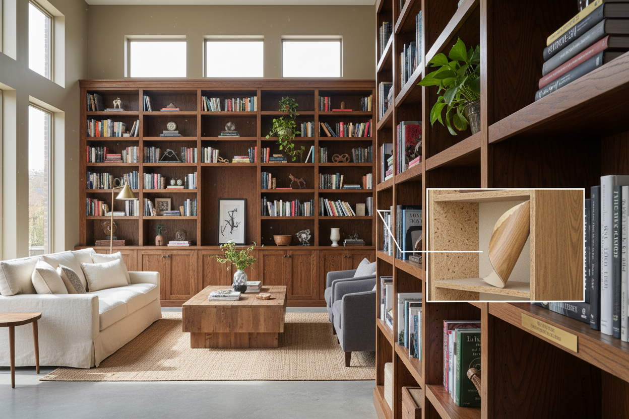 The Peeling Veneer Curse: Why I Only Buy Wood Bookcases Bookshelves