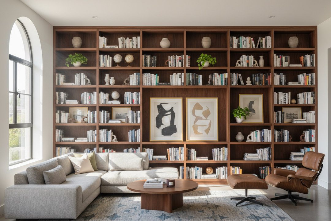 Are Gallery Walls Dead? Why I Upgraded to a Wood Large Bookshelf