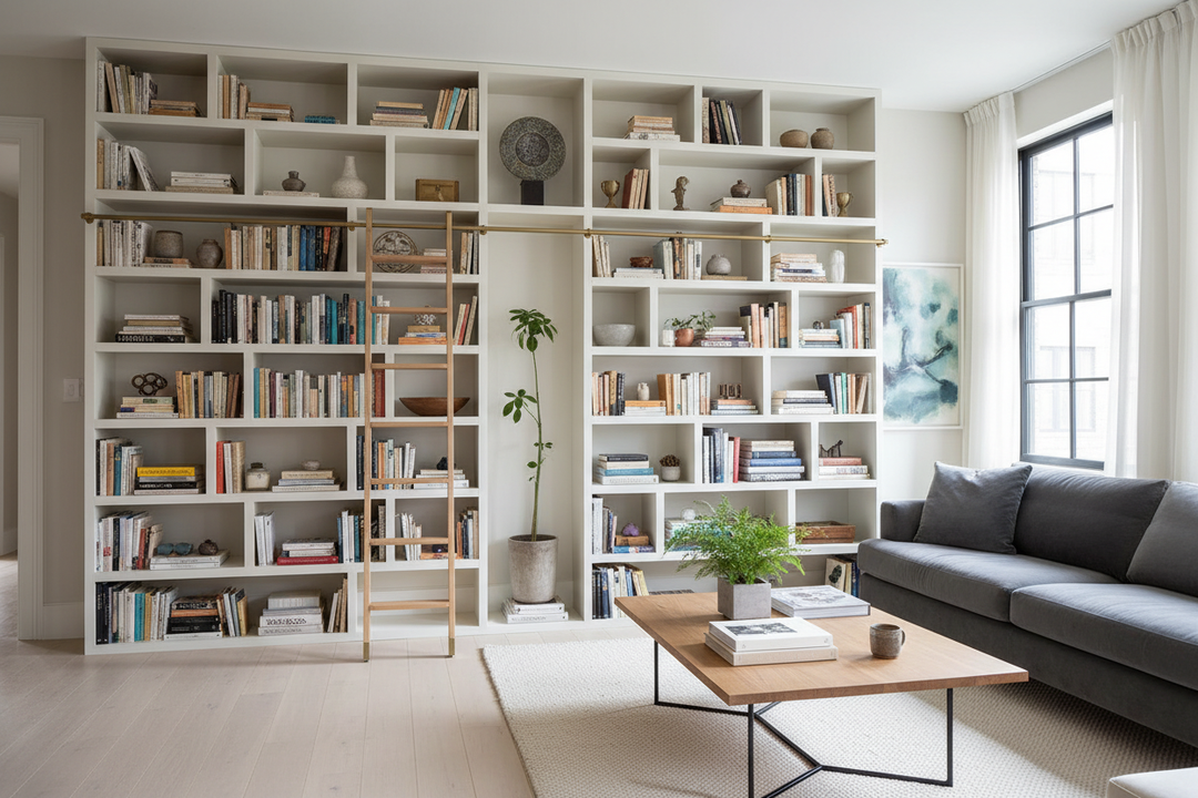 I Faked a $2,000 Custom Library With a Floating Book Shelf IKEA Hack