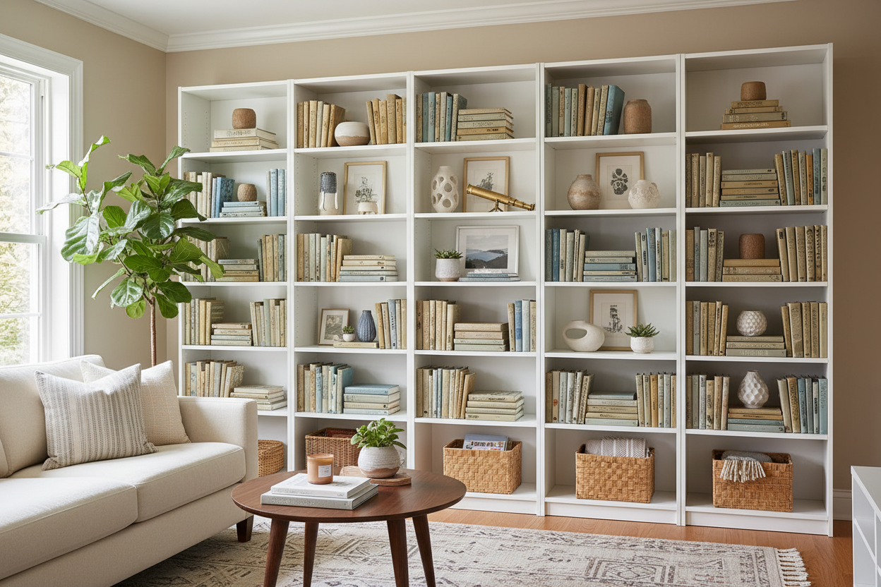 Why Your IKEA White Bookshelf Looks Like an Office (And How to Fix It)