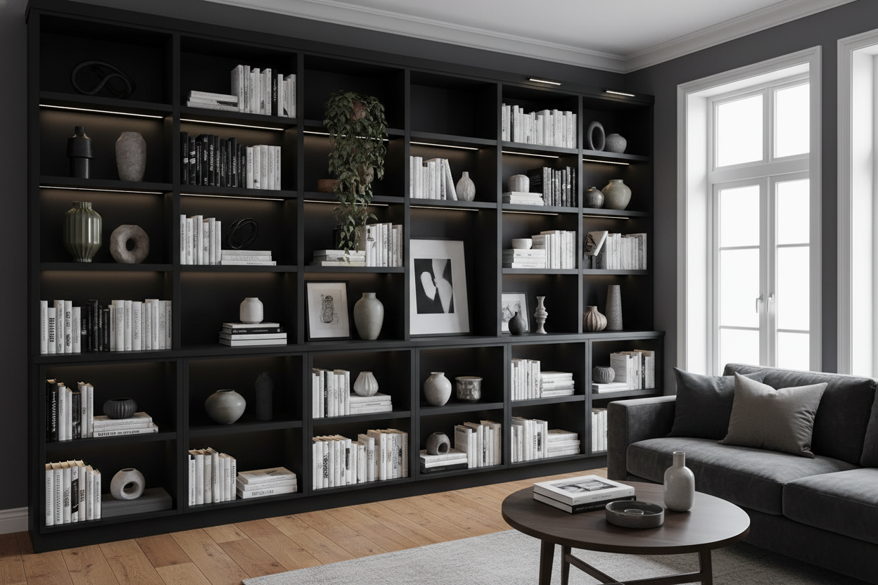 I Finally Fixed My Bookcase Black IKEA Setup (No More Decor Void)