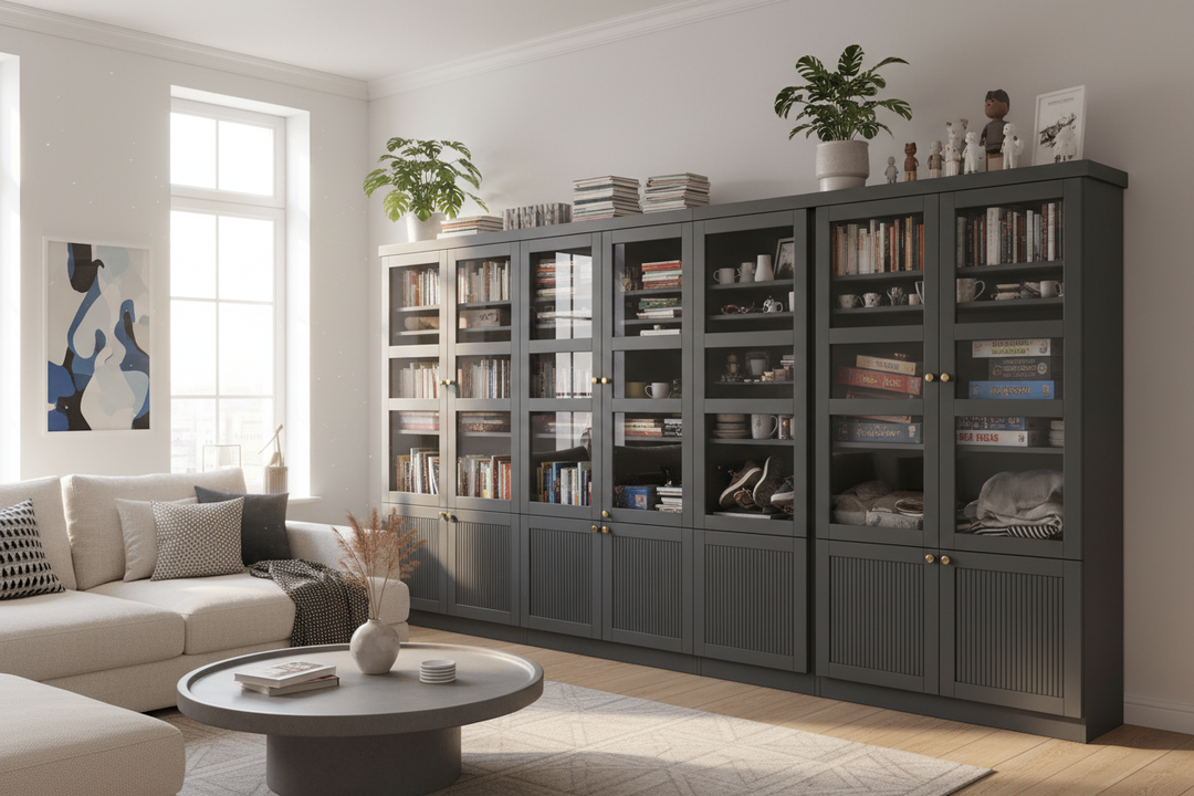 Why Your IKEA Billy Bookcase With Doors Still Looks Messy
