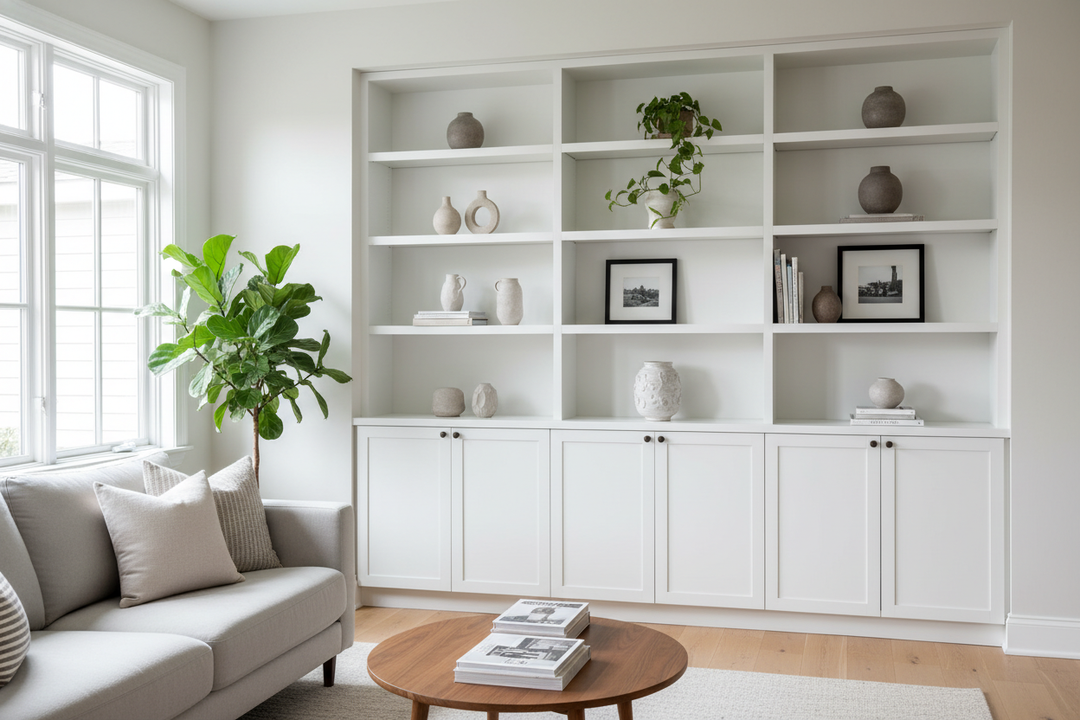 Why I Hid My Ugly Clutter in a Bookshelf With Cabinet IKEA Setup