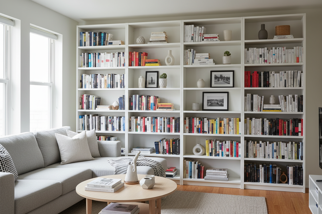 Your Bookshelves Are Too Deep (Enter the IKEA Shallow Bookcase)